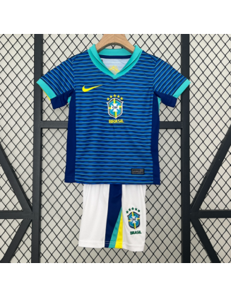 Brazil Away Jerseys 2024 Kids
